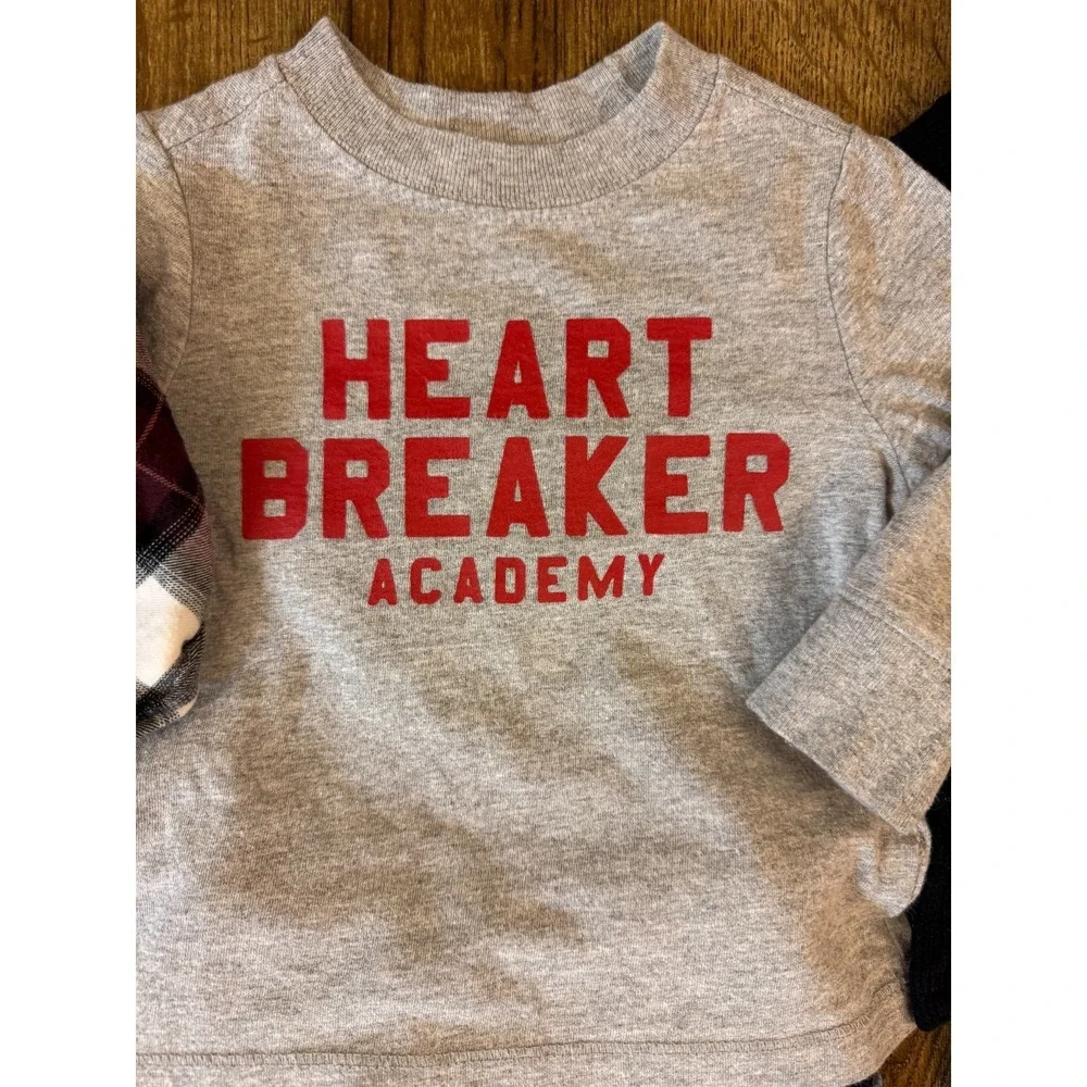 Toddler Baby Boy 12-18 12/18 Months Clothes Shirts Pants Jeans Long Sleeve Heart